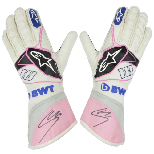 2019 Lance Stroll Race Spec Racing Point BWT F1 Gloves