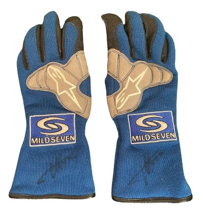 Fernando Alonso 2005 Renault Championship winning Race Gloves