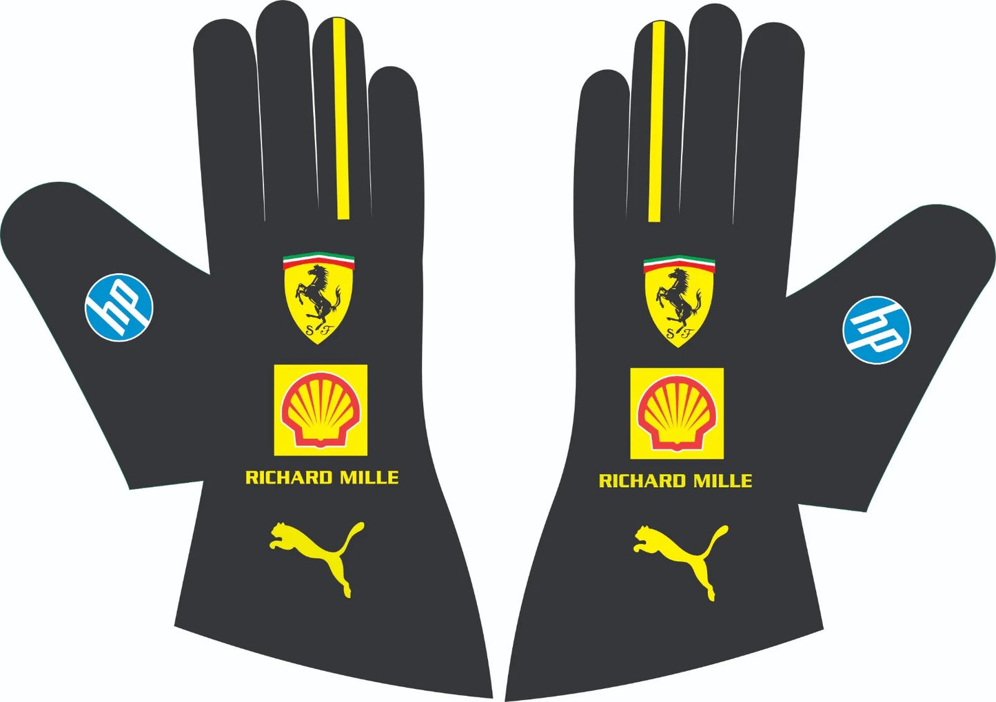 Leclerc Ferrari monza GP 2024 F1 Racing Glove