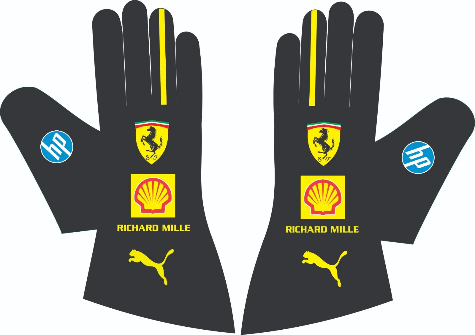 Leclerc Ferrari monza GP 2024 F1 Racing Glove