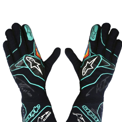 2020 Fernando Alonso Indy 500 Arrow McLaren SP Alpinestars Gloves