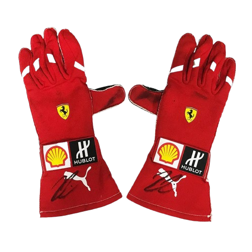 2018 Kimi Räikkönen Race Ferrari F1 Gloves