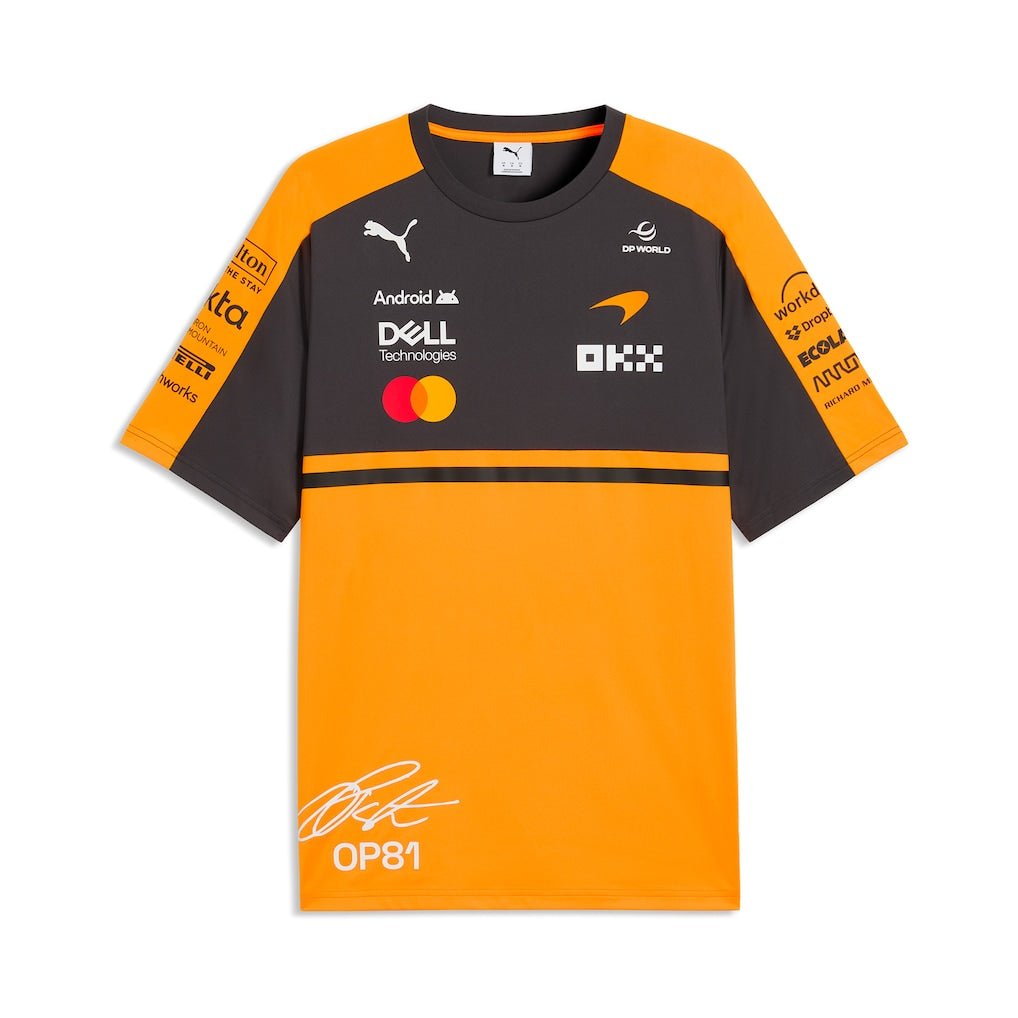 McLaren 2026 Team Oscar Piastri Driver Set Up T-Shirt - Papaya