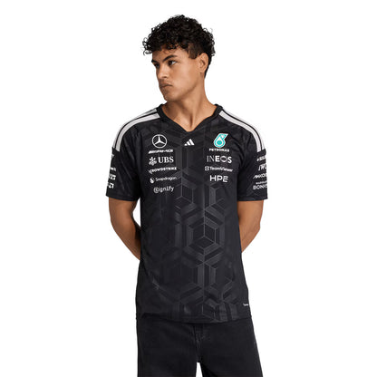 Mercedes AMG Petronas adidas F1 2026 Team Driver T-Shirt - Black