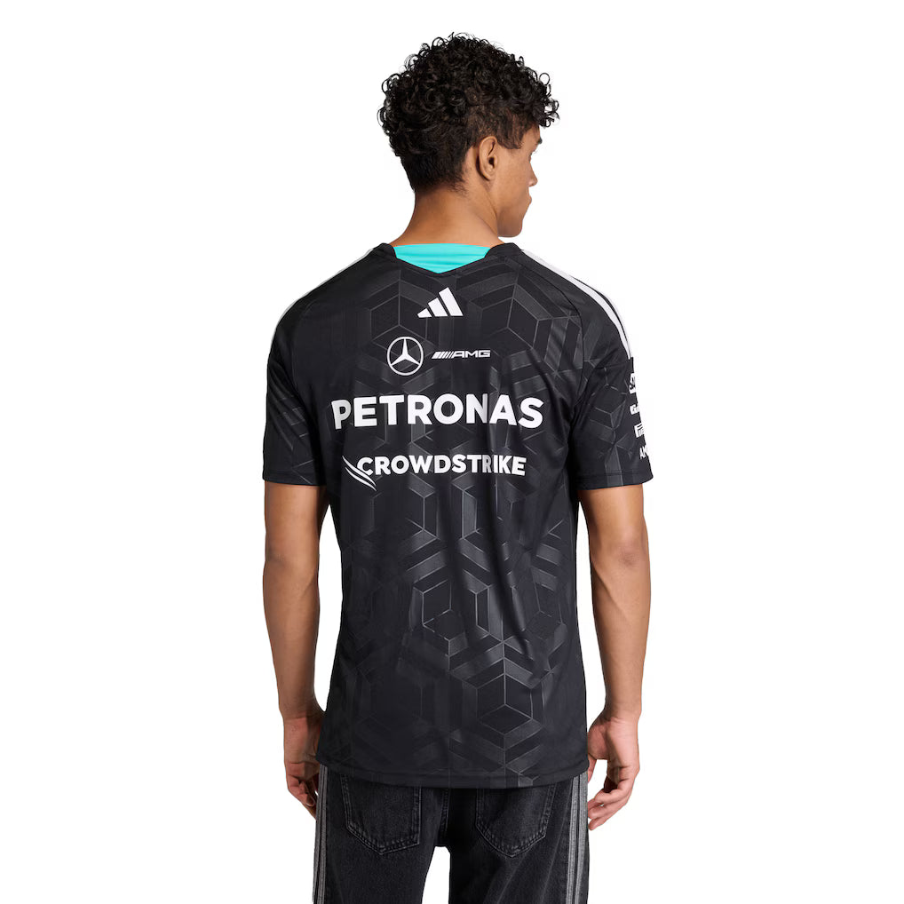 Mercedes AMG Petronas adidas F1 2026 Team Driver T-Shirt - Black