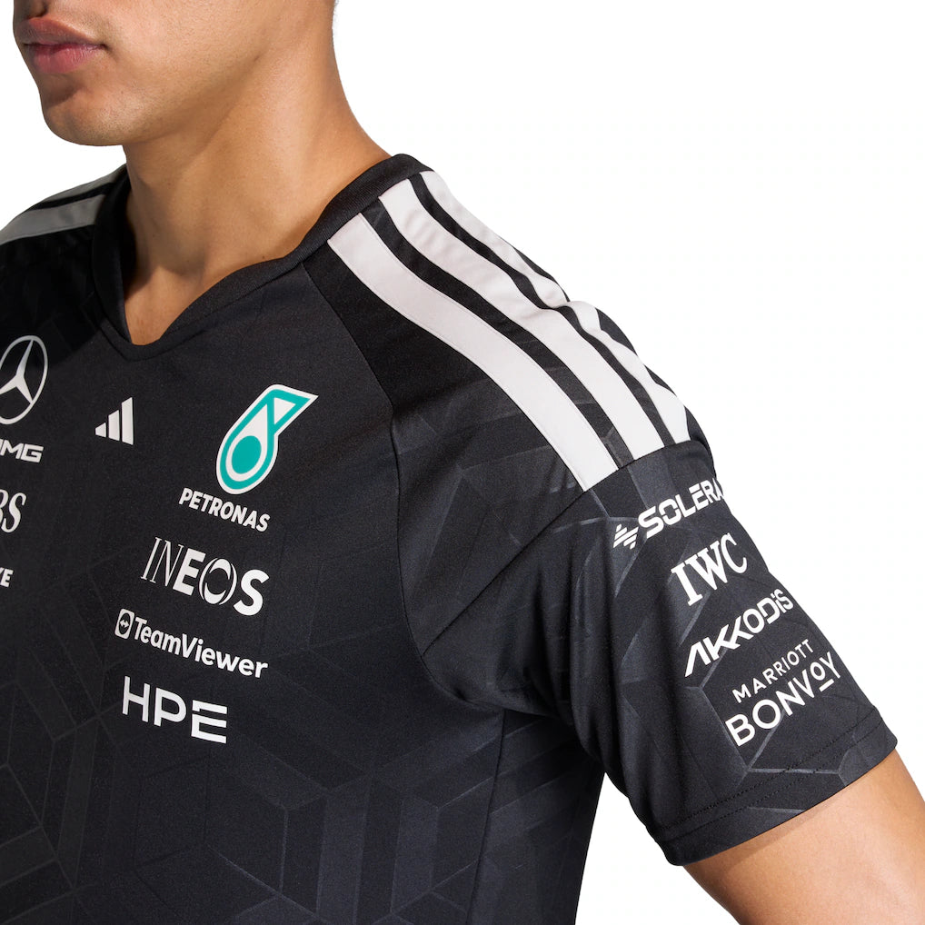 Mercedes AMG Petronas adidas F1 2026 Team Driver T-Shirt - Black