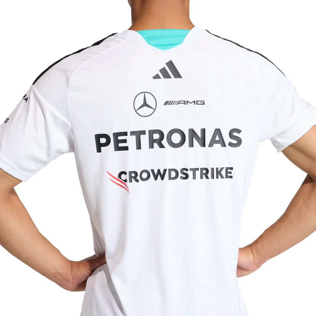 Mercedes AMG Petronas adidas F1 2026 Team Driver T-Shirt - White