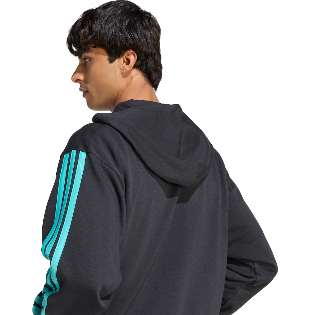 Mercedes AMG Petronas adidas F1 Logo Zip Hoodie - Black