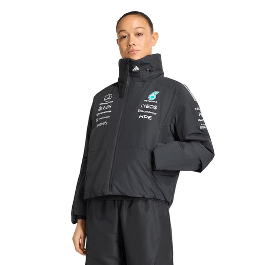 Mercedes AMG Petronas adidas F1 Team Crop Jacket - Black - Womens