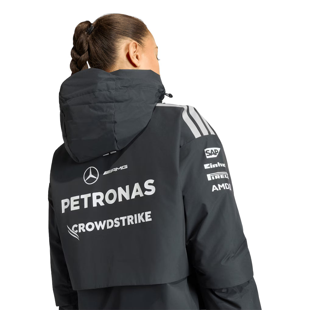 Mercedes AMG Petronas adidas F1 Team Crop Jacket - Black - Womens