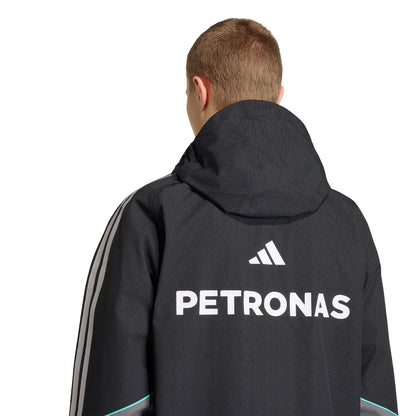 Mercedes AMG Petronas adidas F1 Team Mechanics Rain Jacket - Black
