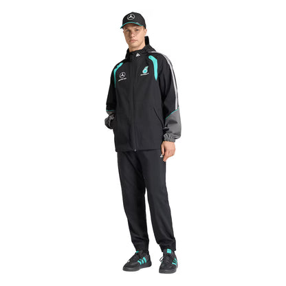 Mercedes AMG Petronas adidas F1 Team Mechanics Rain Jacket - Black