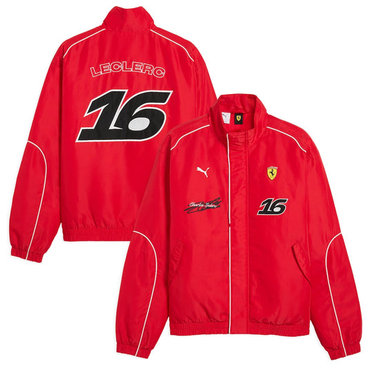 Scuderia Ferrari Charles Leclerc Driver Racing Jacket - Unisex