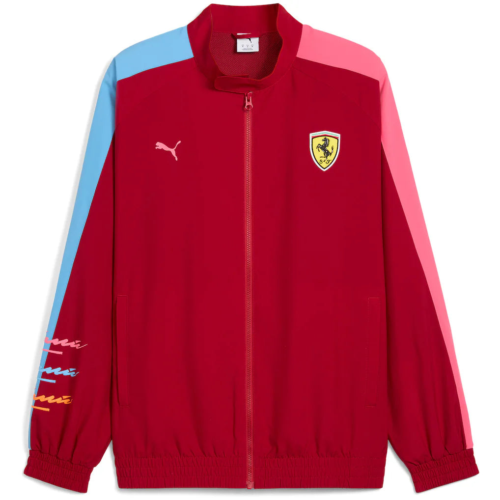 Scuderia Ferrari Puma Special Edition Miami T7 Jacket - Dark Crimson - Unisex