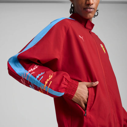 Scuderia Ferrari Puma Special Edition Miami T7 Jacket - Dark Crimson - Unisex