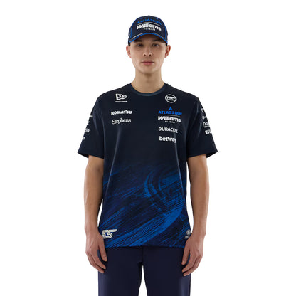 Williams Racing New Era Carlos Sainz Replica Tech T-Shirt | Official F1 Teamwear