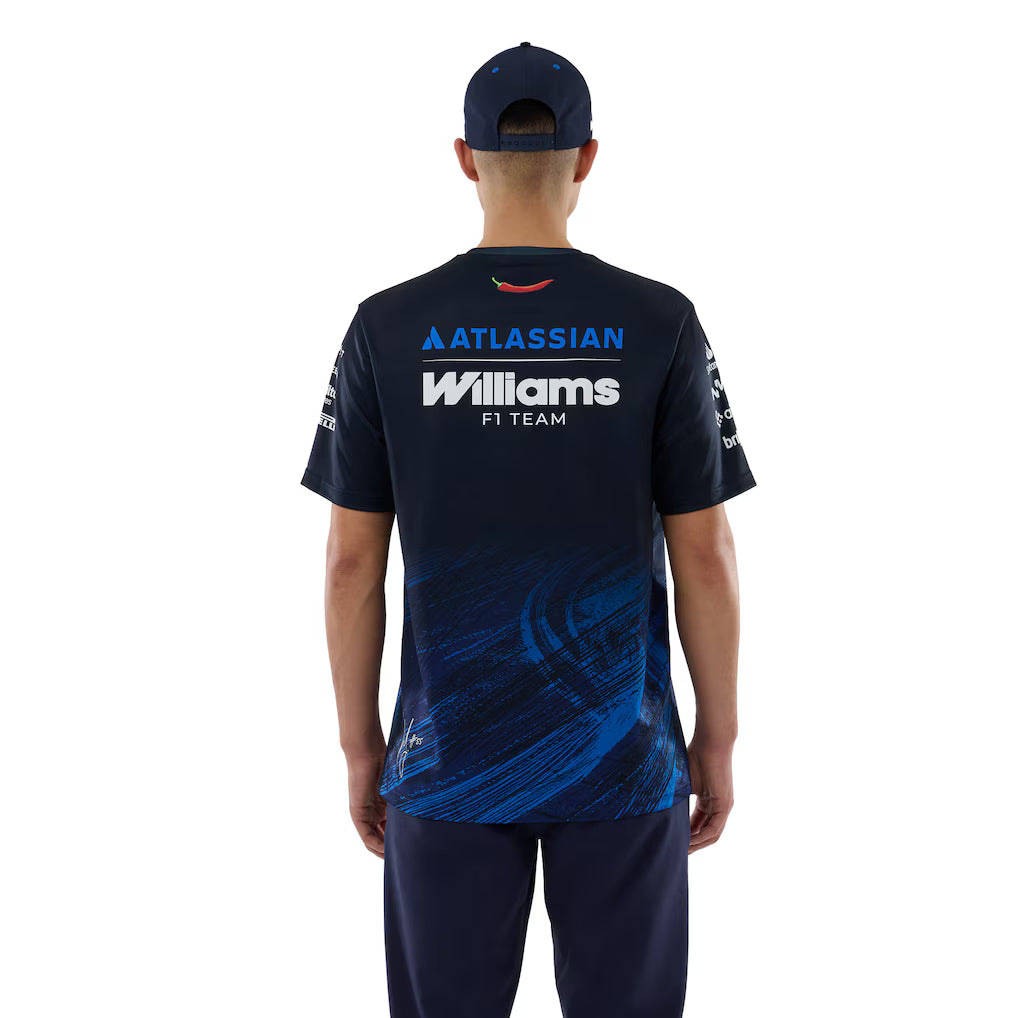 Williams Racing New Era Carlos Sainz Replica Tech T-Shirt | Official F1 Teamwear